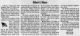 Gilbert Mayer - Obituary
