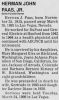 Herman J Paas Jr. - Obituary