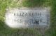 Elizabeth Weber-Fisher Headstone