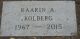Kaarin Kolberg - Headstone