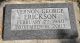 Vernon Erickson - Headstone
